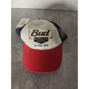 Vintage 2004 Bud Born on date Dale Jr. Nascar hat